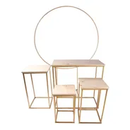 Kit Para Festas Decoração Mesas E Arco Painel (5 Peças)